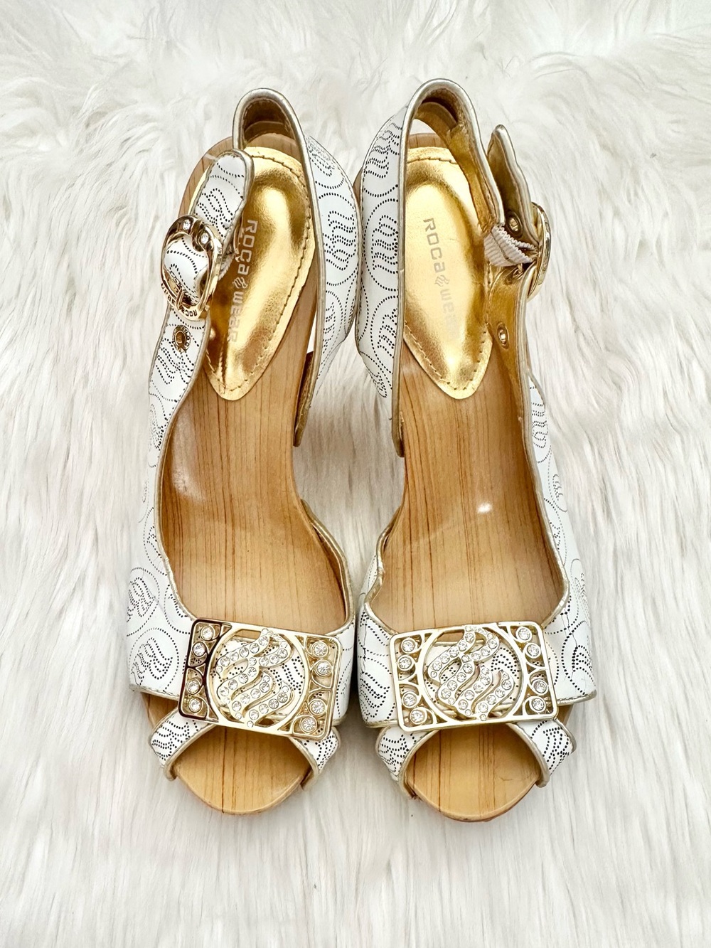 CRYSTAL LOGO HEELS